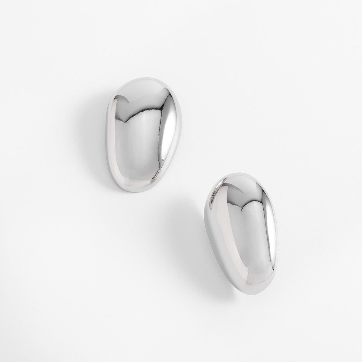 SILVER DOME EARRINGS