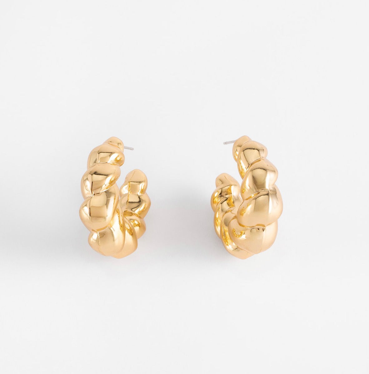 CHUNKY TWIST HOOPS