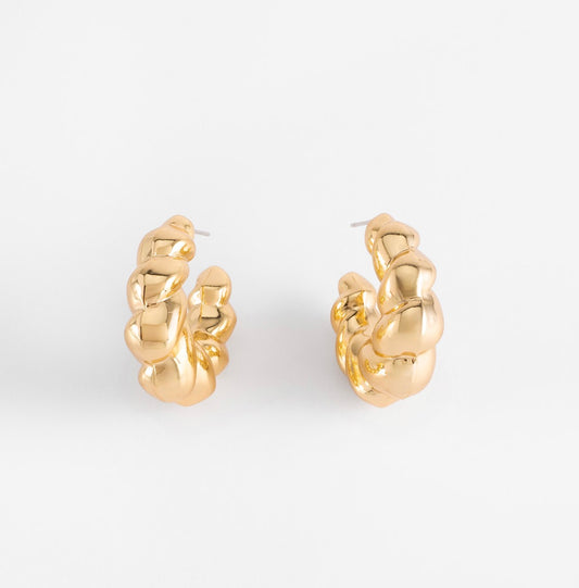 CHUNKY TWIST HOOPS