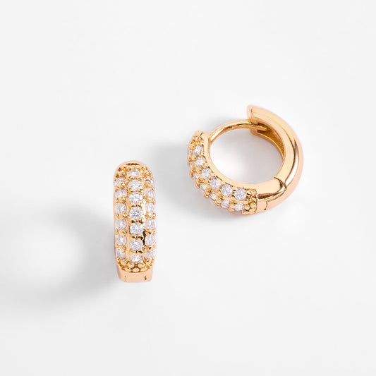 BRILLIANT CRYSTAL SHORT HOOP