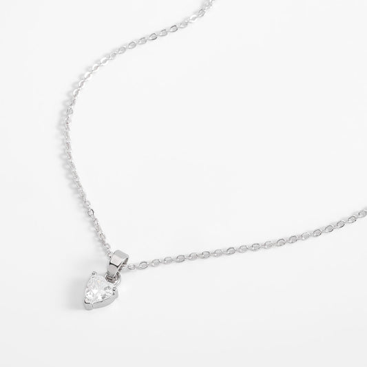 CORAZON PLATEADO NECKLACE