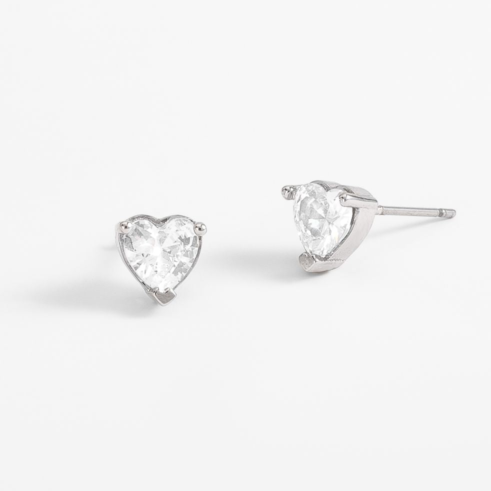 CORAZON PLATEADO EARRINGS