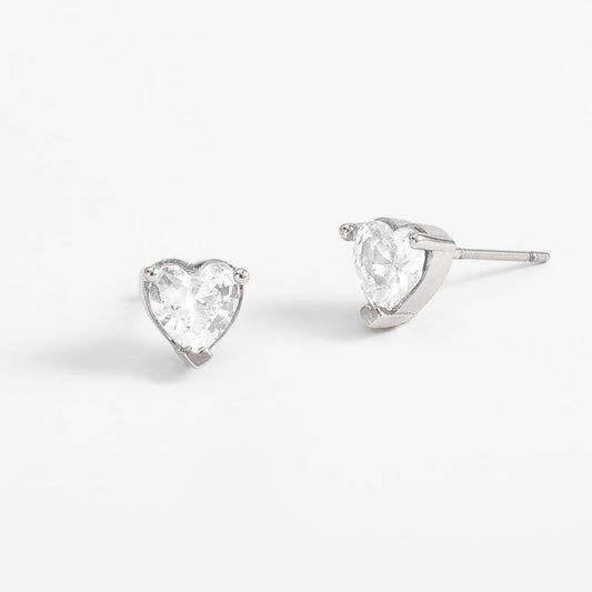CORAZON PLATEADO EARRINGS
