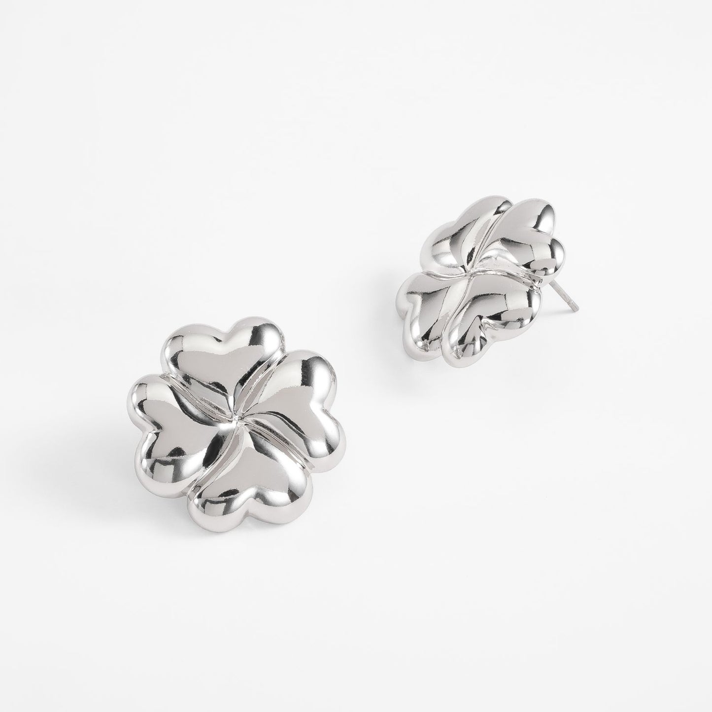 SUERTE CHARM PLATINUM EARRINGS