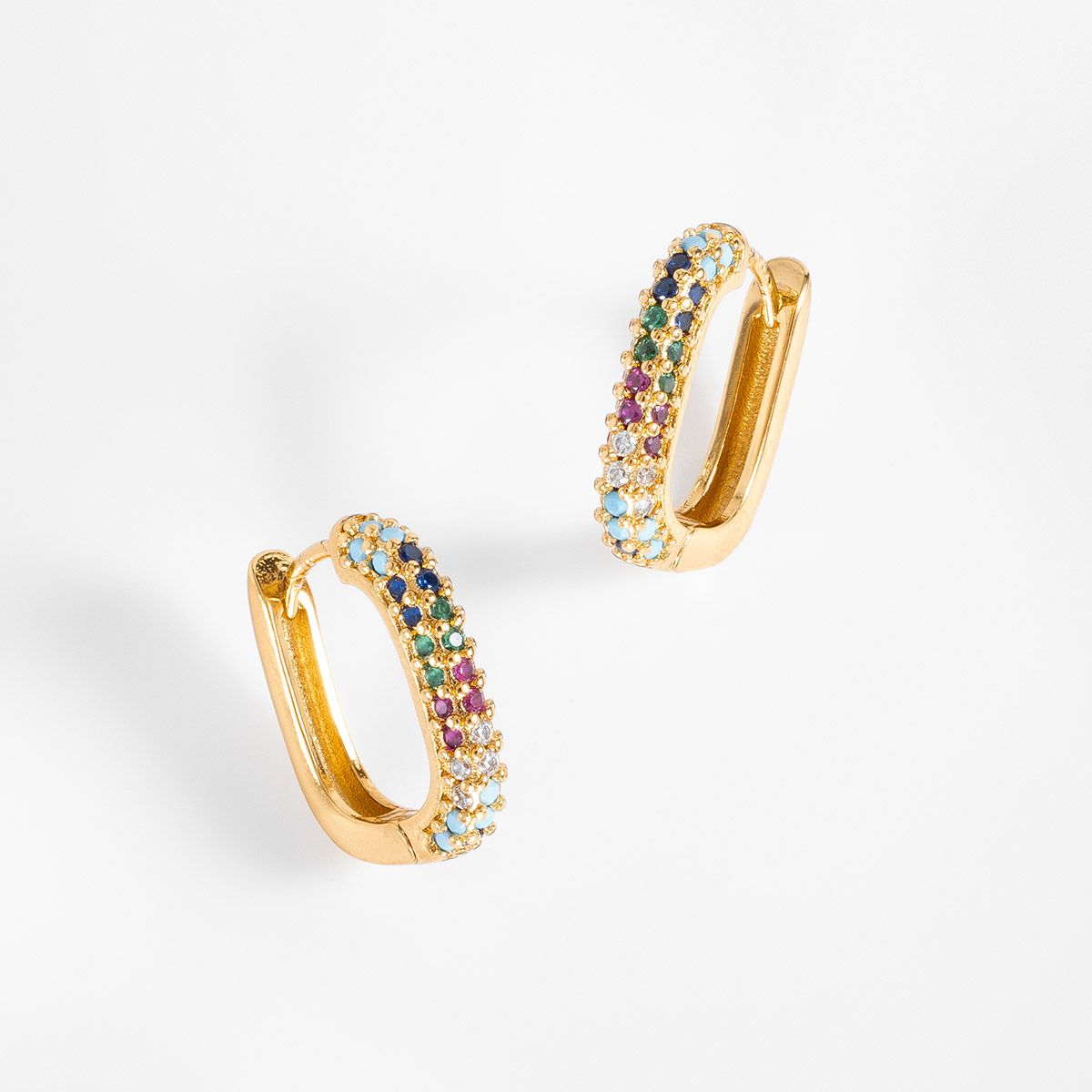 SIENA RAINBOW HOOP EARRINGS