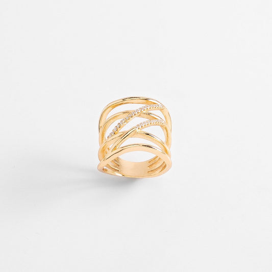 GOLDEN POWER STACK RING