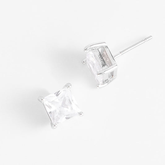 PLATINUM SPARK STUD EARRINGS
