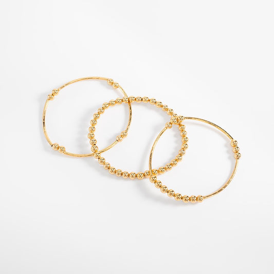 CIELO ORO STACK BRACELETS