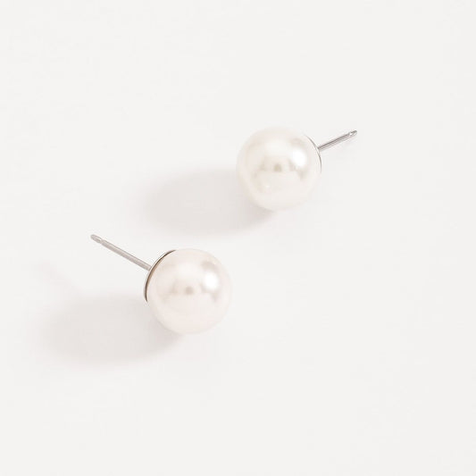 NUVE DE PERLA STUD EARRINGS