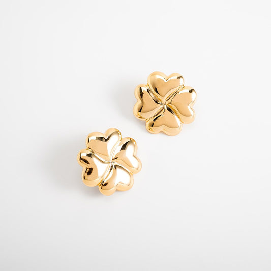 SUERTE CHARM GOLD EARRINGS