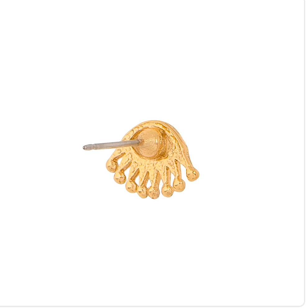GOLD EYE EARRINGS